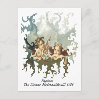 Raphael Detail der Siene Madonna Postkarte