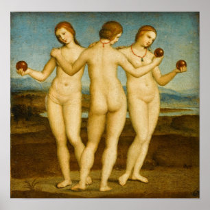 Raphael - Die drei Grazien Poster