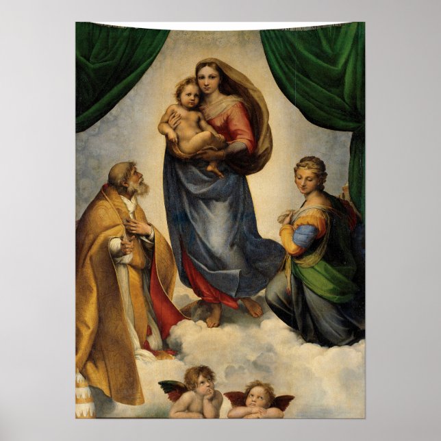 Raphael - Die Siena Madonna Poster (Vorne)