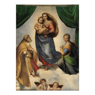 Raphael - Die Sixtinische Madonna Fotodruck