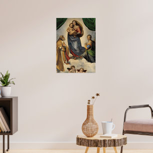 Raphael - Die Sixtinische Madonna, Poster