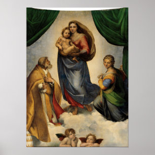 Raphael - Die Sixtinische Madonna Poster