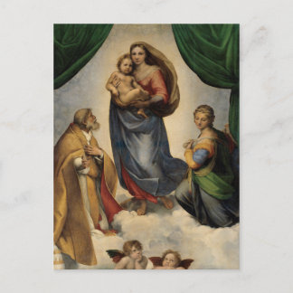 Raphael - Die Sixtinische Madonna Postkarte