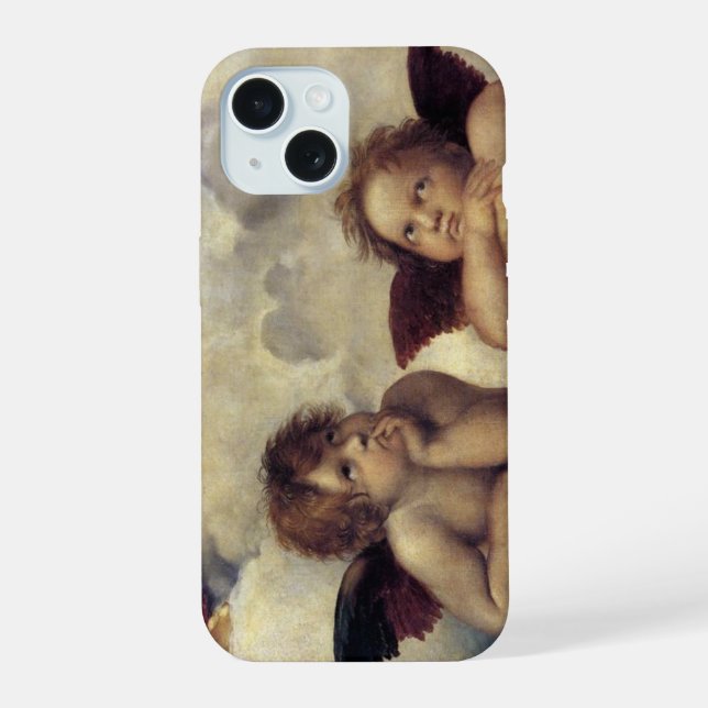 Raphael-Engel iPhone 15 Hülle (Rückseite)