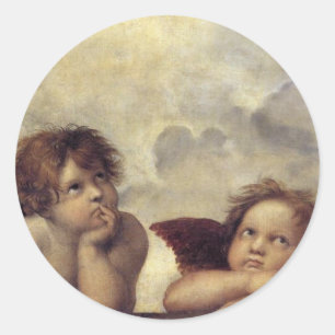 Raphael-Engel Runder Aufkleber