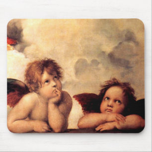 RAPHAEL-Engel Sistine Madonna Mausunterlage Mousepad