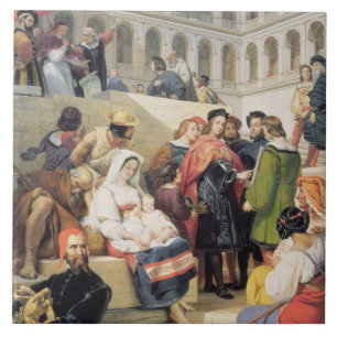 RAPHAEL im Vatikan, 1832 (Öl auf Leinwand) Fliese