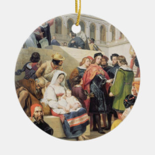 RAPHAEL im Vatikan, 1832 (Öl auf Leinwand) Keramik Ornament