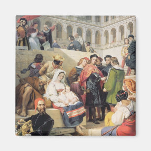 RAPHAEL im Vatikan, 1832 (Öl auf Leinwand) Magnet