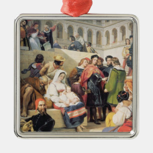 RAPHAEL im Vatikan, 1832 (Öl auf Leinwand) Silbernes Ornament