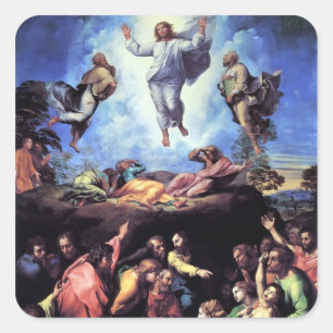 RAPHAEL-Kunstwerk-Malerei Quadratischer Aufkleber