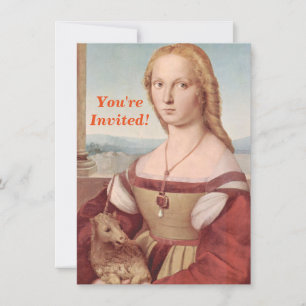 Raphael Lady and Unicorn Classic Einladung