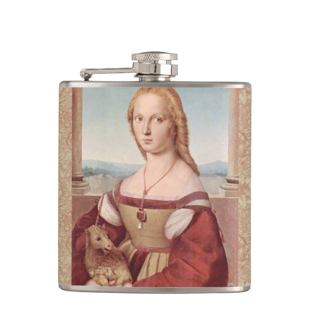 Raphael Lady and Unicorn Classic Flachmann (Vorderseite)