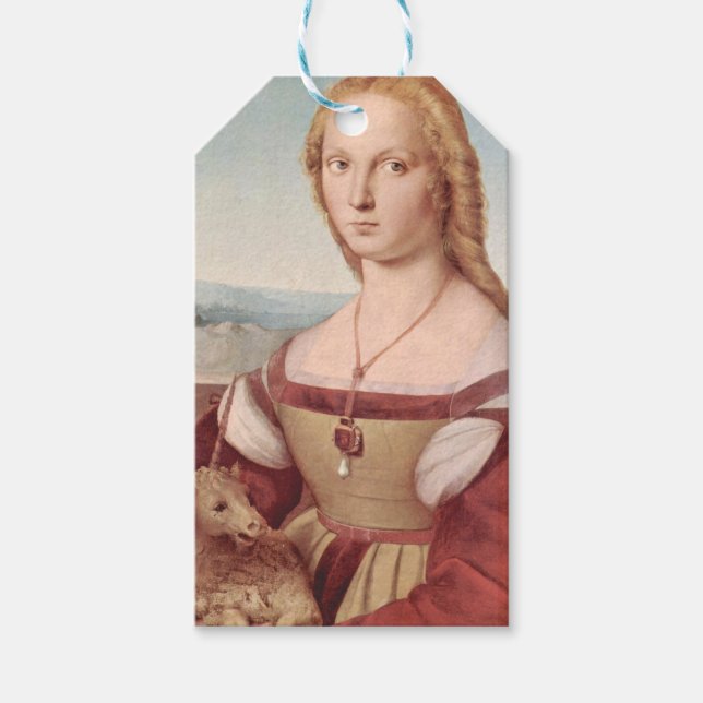 Raphael Lady and Unicorn Classic Geschenkanhänger (Vorderseite)