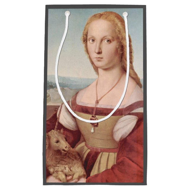 Raphael Lady and Unicorn Classic Kleine Geschenktüte (Vorderseite)
