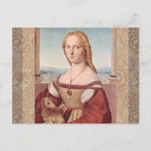Raphael Lady and Unicorn Classic Postkarte