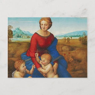 Raphael: Madonna auf der Wiese Postkarte