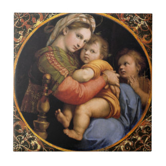 Raphael Madonna della sedia Dekorative Tile Fliese