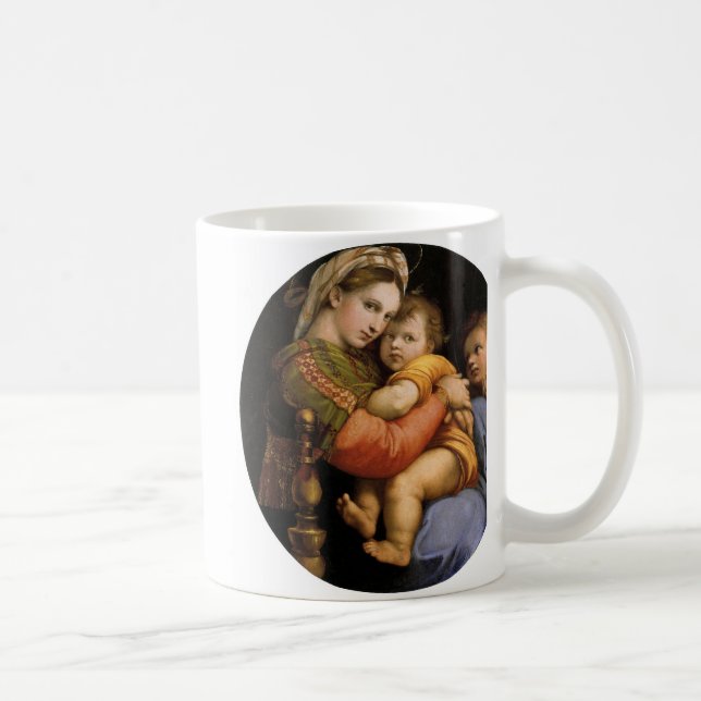 Raphael , Madonna della seggiola Kaffeetasse (Rechts)