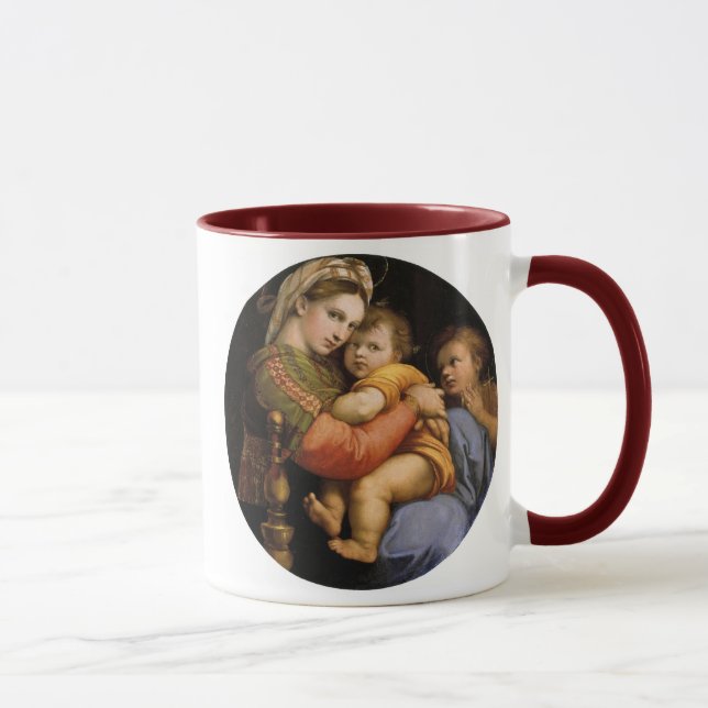 Raphael , Madonna della seggiola Tasse (Rechts)