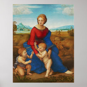 RAPHAEL: Madonna in der Wiese Poster