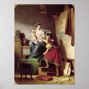 Raphael passt die Pose seines Modells an Poster