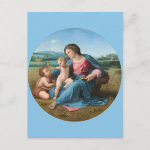 Raphael Renaissance-Kunst Alba Madonna Postkarte