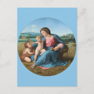 Raphael Renaissance Kunst, Dichtung und Musik Postkarte
