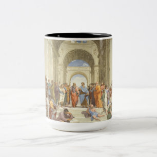Raphael - Schule von Athen Zweifarbige Tasse
