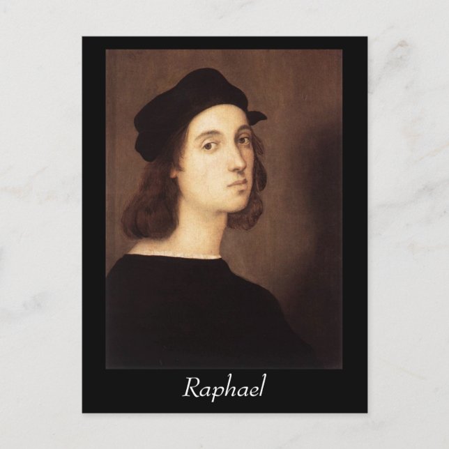 Raphael - Selbstportrait Postcrd Postkarte (Vorderseite)