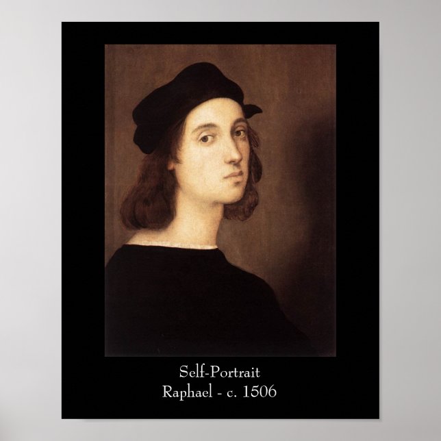 Raphael Self-Portrait Poster Print (Vorne)