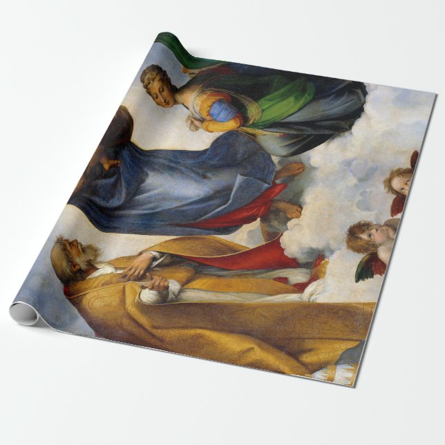 RAPHAEL Sistine Madonna Geschenkpapier (Ungerollt)