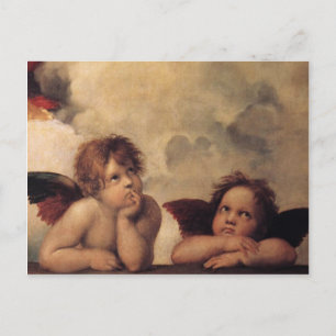 Raphael, Sistinisches Cherub Postkarte