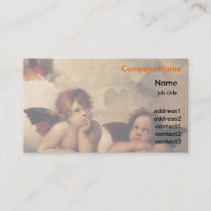 Raphael, Sistinisches Cherub Visitenkarte