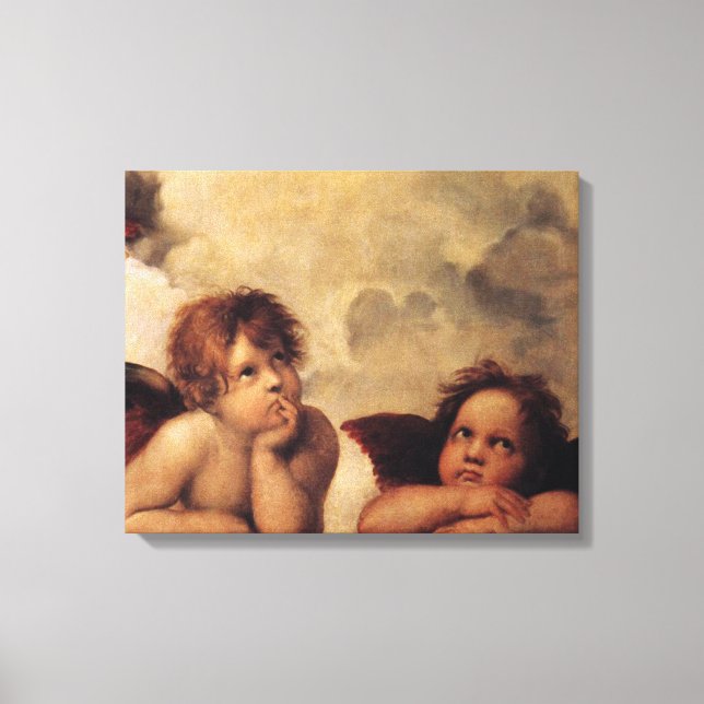 Raphael, Sixine Cherub Leinwanddruck (Vorderseite)