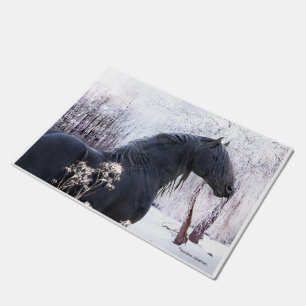 "Raphael & Snowy Trees" Fußmatte