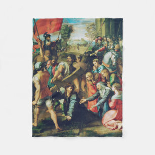 Raphael Spasimo Christ fällt unter dem Kreuz Kunst Fleecedecke