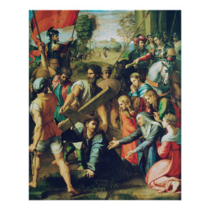 Raphael Spasimo Christ fällt unter dem Kreuz Kunst Poster