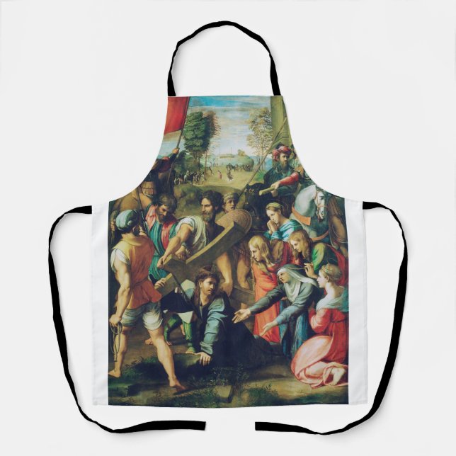 Raphael Spasimo Christ fällt unter dem Kreuz Kunst Schürze (Vorderseite)