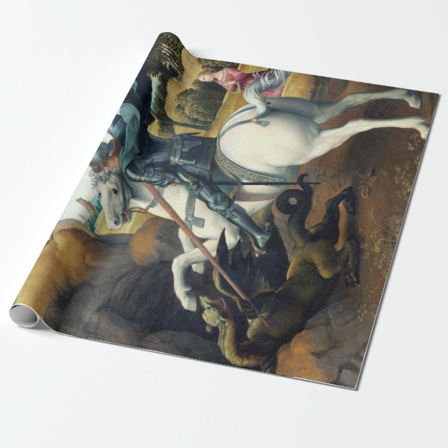 RAPHAEL St George und der Drache Geschenkpapier (Ungerollt)