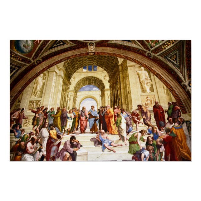 Raphael, The School of Athens (1509) Poster (Vorderseite)
