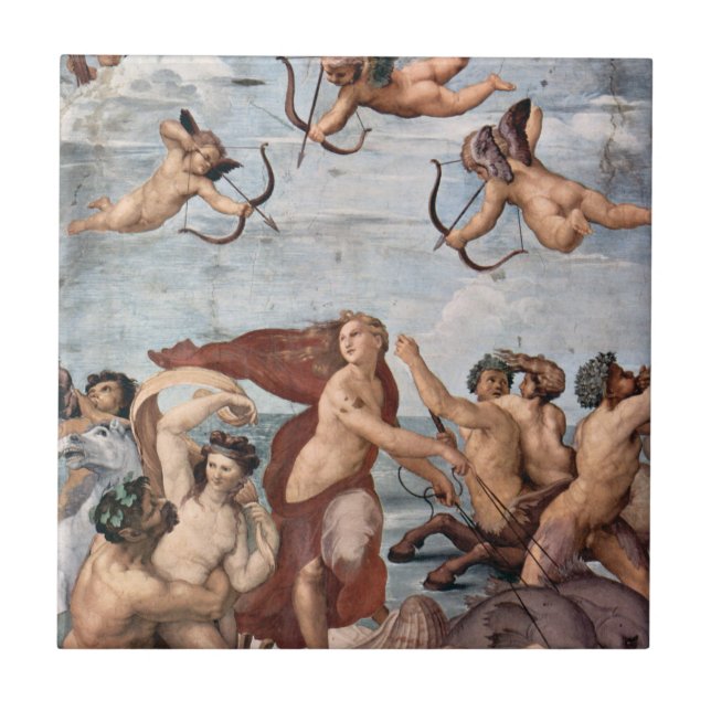 RAPHAEL - Triumph von Galatea 1512 Fliese (Vorderseite)