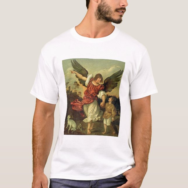 RAPHAEL und Tobias, 1507-8 (Öl auf Platte) T-Shirt (Vorderseite)