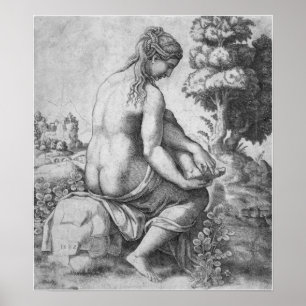 Raphael - Venus entfernt einen Dorn aus ihrem Fuß Poster