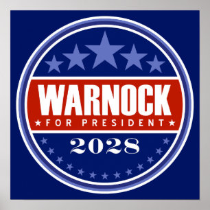 Raphael Warnock für Präsident 2028 Poster