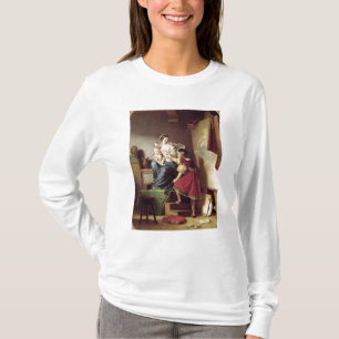 RAPHAEL, welches die Pose seines Modells seins T-Shirt