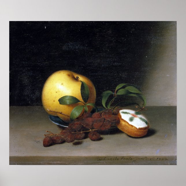 Raphaelle Peale Still Life with Cake Poster (Vorne)
