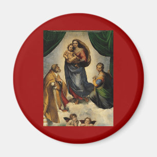 Raphael's Classic "Sistine Madonna" (ca. 1513) Magnet