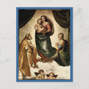 Raphael's Classic "Sistine Madonna" (ca. 1513) Postkarte