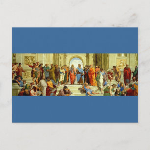 Raphaels Detail "Die Schule von Athen" um 1511 Postkarte